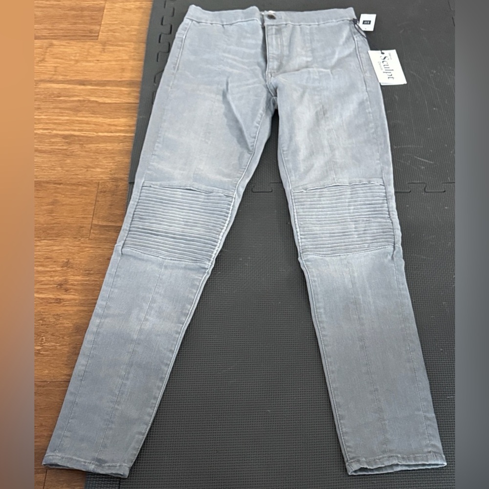 GAP Women's Light Gray Skinny Moto Jeans